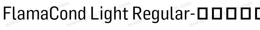 FlamaCond Light Regular字体转换